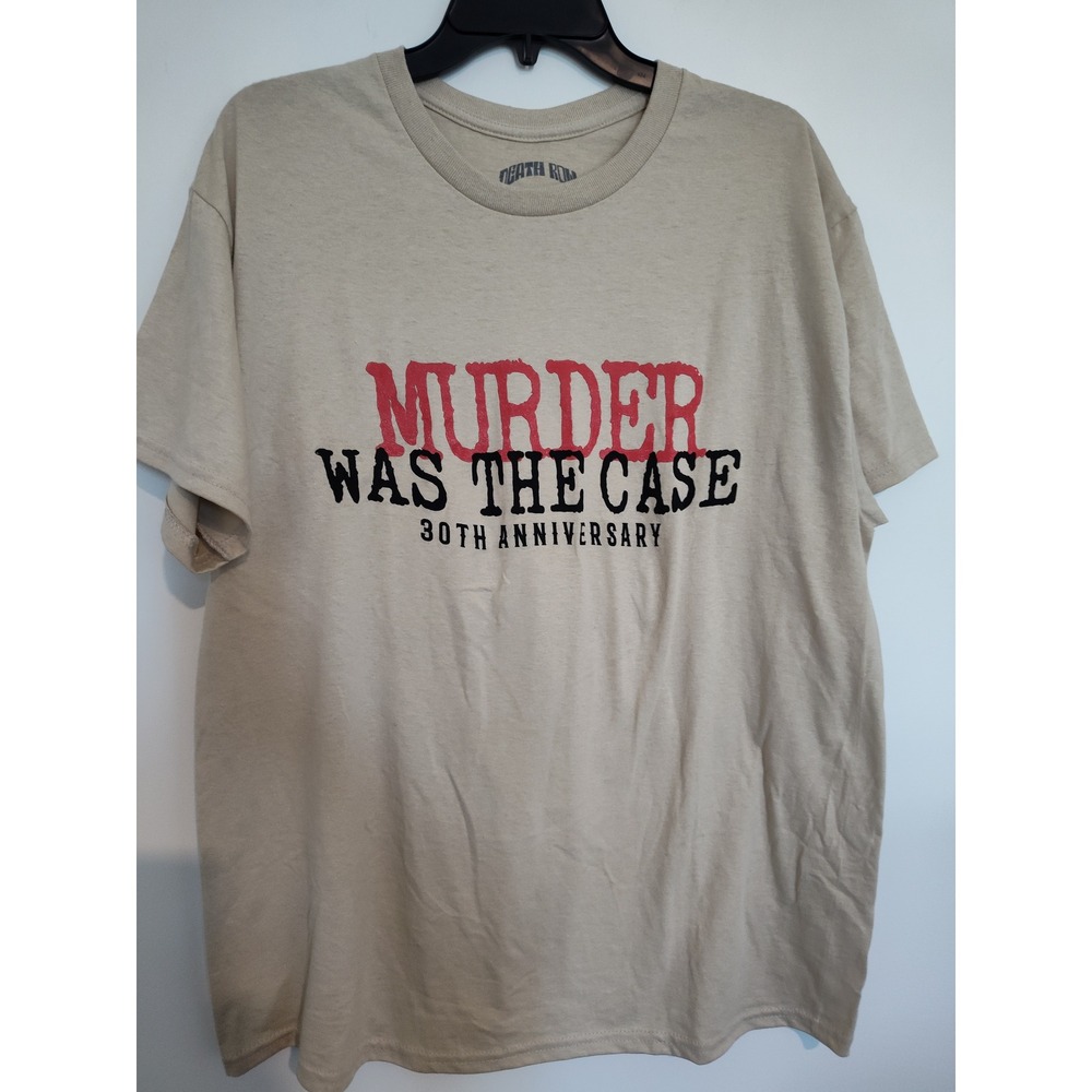 Death Row Records Murder Was the Case 30th Anniversary Graphic Tee Tan Mens L